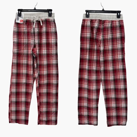 NEW Hanes Men's Woven Sleep Pants - Red - Size Small - Picture 1 of 8